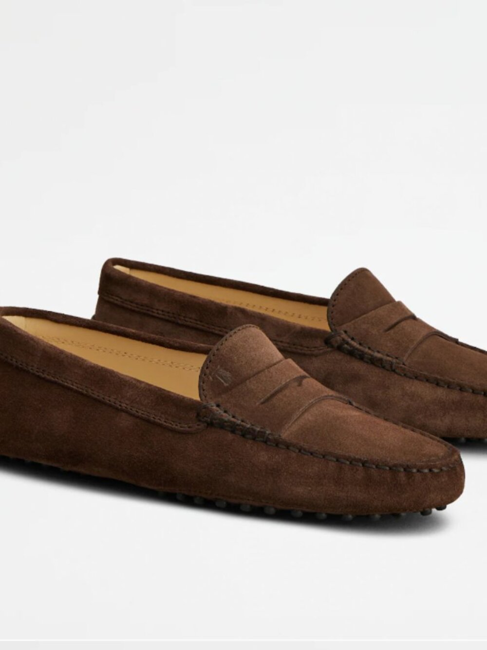 Tod's Gommino Mens Brown Suede Driving Loafers SIZE 8 1/2